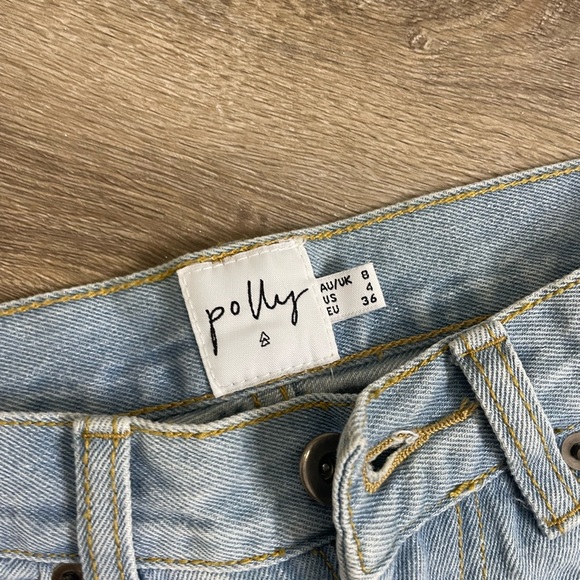 Princess Polly straight leg distressed mom jeans - Picture 2 of 5